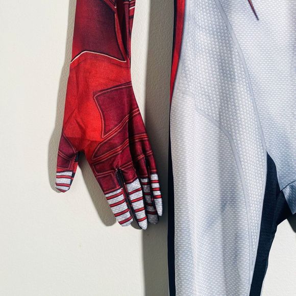 Kids Spiderman Costume One Piece Zip Up Bodysuit Miles Morales Hero Cosplay New - Picture 7 of 14